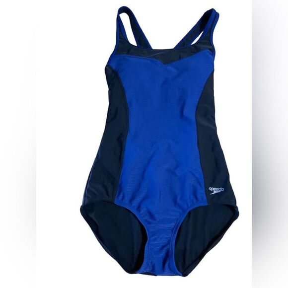 Speedo Blue swimsuit Size 8 - Picture 4 of 5